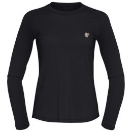 Camiseta de mujer Norrona femund pureUll Long Sleeve negro Caviar Black