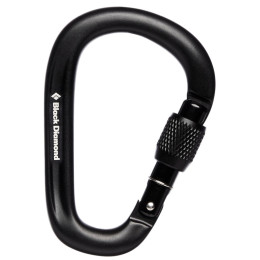 Mosquetón Black Diamond Pearlock Screwgate negro black
