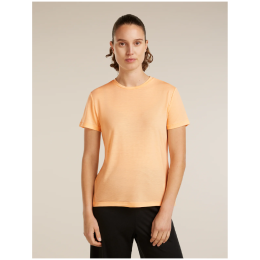 Camiseta funcional de mujer Icebreaker W Mer Core SS Tee naranja SUNSTONE