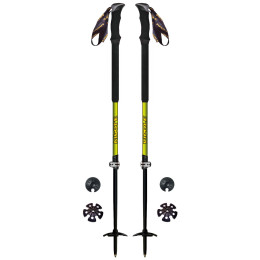 Bastones de senderismo Vipole Skitour Vario negro/verde