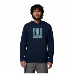 Sudadera de hombre Columbia Columbia Trek™ Graphic Hoodie azul oscuro Collegiate Navy, Linework C Badge