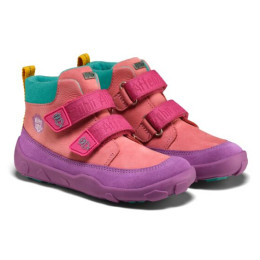 Dětské barefoot boty Affenzahn Low Boot Leather Friendy Owl violeta Owl