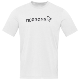 Camiseta de hombre Norrona 29 cotton Norrøna viking T-shirt blanco Pure White