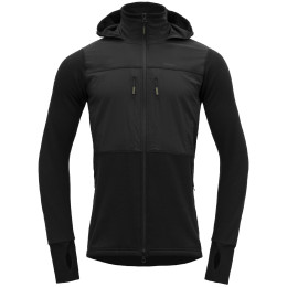 Chaqueta softshell de hombre Devold Herøy Hybrid Merino Jkt Man negro Caviar