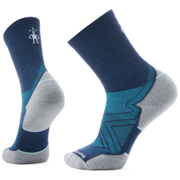 Calcetines Smartwool Run Targeted Cushion Mid Crew Socks azul/gris DEEP NAVY