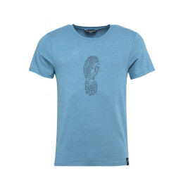 Camiseta de hombre Chillaz Solstein Leave A Footprint azul blue melange