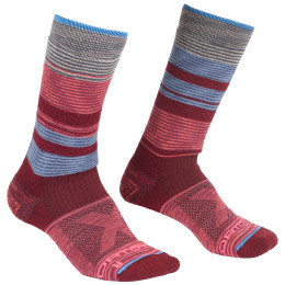 Calcetines de mujer Ortovox All Mountain Mid Socks W 2022 rojo/azul Multicolour