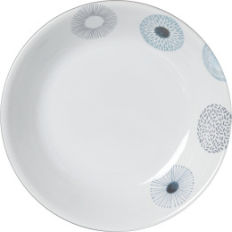 Plato Brunner Deep Plate ø 21cm blanco/azul
