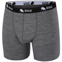 Calzoncillos bóxer para hombre Zulu Merino 160 6in gris grey