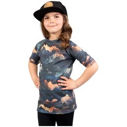 Camiseta funcional para niños Drexiss All Alpine Peaks Merino Active