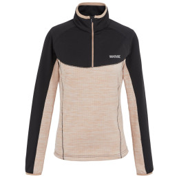 Sudadera funcional de mujer Regatta Womens Hepley negro/beige Blk/WrmTaupM