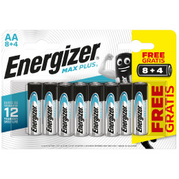 Batería(s) Energizer Max Plus AA/12 8+4 (2021) plata