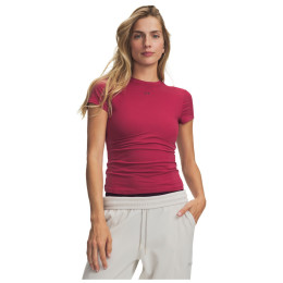 Camiseta de mujer Under Armour Motion Fitted SS burdeos
