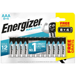 Batería(s) Energizer Max Plus AAA/12 8+4