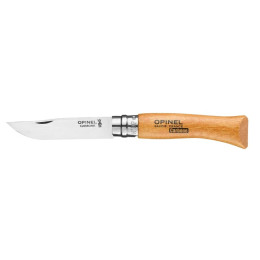 Navaja Opinel N°07 Carbon Viroblock, blister naturales