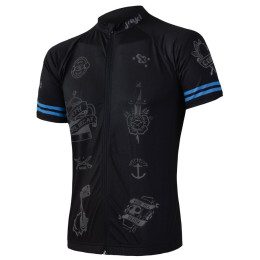 Maillot de ciclismo de hombre Sensor Cyklo Tattoo negro Black