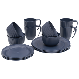 Vajilla Outwell Delish 4 Person Dinner Set azul oscuro Navy Night