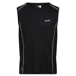 Camiseta sin mangas para hombre Regatta Breckenlite negro Black