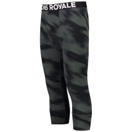 Calzoncillos de tres cuartos para hombre Mons Royale Cascade Merino Flex 200 3/4 Legging Rosin Motion negro/gris Rosin motion