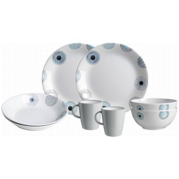 Vajilla Brunner Set tête-à-tête Deep Sea 8 pcs blanco
