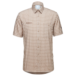 Camisa de hombre Mammut Lenni Shirt Men 2023 marrón/gris savannah-dark sand