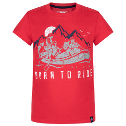 Camiseta para niños Loap Bavis rojo RacingRed/White