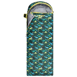 Saco de dormir para niños Loap Fiemme Dinos verde