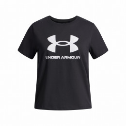 Camiseta para niños Under Armour BIG LOGO SS-BLK negro/blanco Black