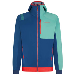 Chaqueta de hombre La Sportiva Macnas Hoody M azul/verde Opal/Grassgreen