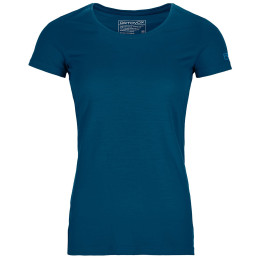 Camiseta funcional de mujer Ortovox 120 Cool Tec Clean Ts W 2022 azul claro Petrol Blue