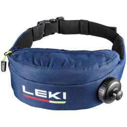 Riñonera de carrera Leki Drinkbelt Thermo Compact azul dark denim-poppy red-dawn blue