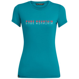 Camiseta de mujer Salewa PURE M. DRI-REL W S/S TEE azul OceanMelange
