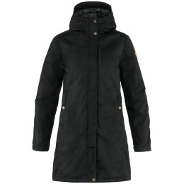 Abrigo de mujer Fjällräven Kiruna Padded Parka W negro Black