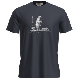 Camiseta de hombre Icebreaker M Mer 150 Tech Lite SS T Pol Paddle azul oscuro Midnight Navy