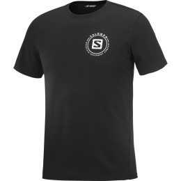 Camiseta de hombre Salomon Outrack Blend negro Black