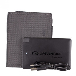 Cartera LifeVenture RFID Charger Wallet gris Grey