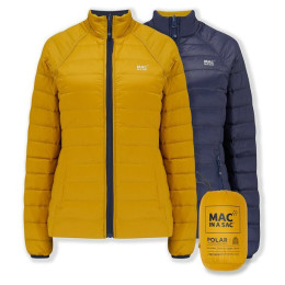 Chaqueta de plumón para mujer MAC IN A SAC Ladies Reversible Polar Jacket (Sack) azul/amarillo Navy/Mustard