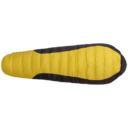 Saco de dormir de plumón Warmpeace Viking 1200 170 cm amarillo/negro Yellow/Gray/Black