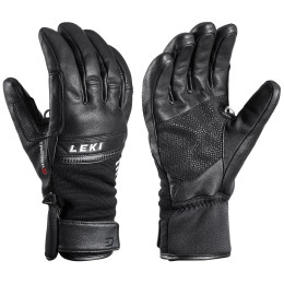 Guantes de esquí Leki Lightning 3D negro/blanco Blackwhite
