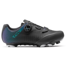 Zapatillas de ciclismo para mujer Northwave Origin Plus 2 Wmn negro/turquesa Black/Iridescent