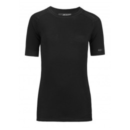 Ropa interior térmica para hombre Ortovox Merino 185 Pure Short Sleeve negro BlackRaven