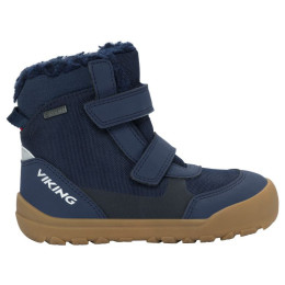 Botas de invierno para niños Viking Outdoor Footwear Spruce Barefoot Warm GTX 2V Navy azul oscuro Navy