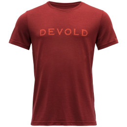 Camiseta de hombre Devold Logo Man Tee rojo Syrah