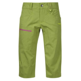 Pantalones de tres cuartos para mujer Bergans Utne Lady Pirate verde Springgreen/Pinkrose