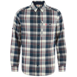 Camisa de hombre Fjällräven Fjällglim Regular Shirt M azul Dark Navy-Chalk White