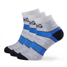 Calcetines de mujer Warg Trail Low Wool 3-pack gris/azul SvSedaCernoModraCerna