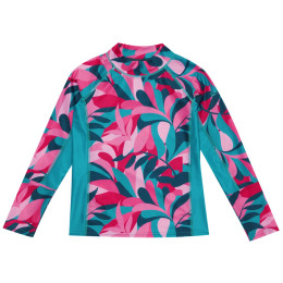 Camiseta para niños Regatta Hoku II rosa Tahoe Blue/Tropical Leaf Print