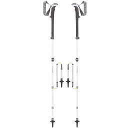 Bastones de senderismo Leki Micro Vario Carbon Lady AS negro WhiteLightanthraciteSilver