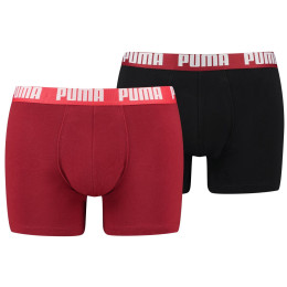 Calzoncillos bóxer para hombre Puma Basic Boxer 2P rojo red