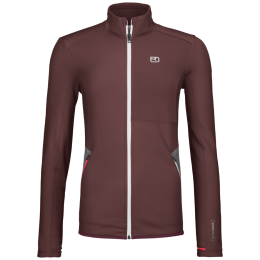 Sudadera funcional de mujer Ortovox Fleece Jacket W rojo Winetasting